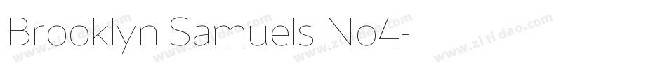 Brooklyn Samuels No4字体转换